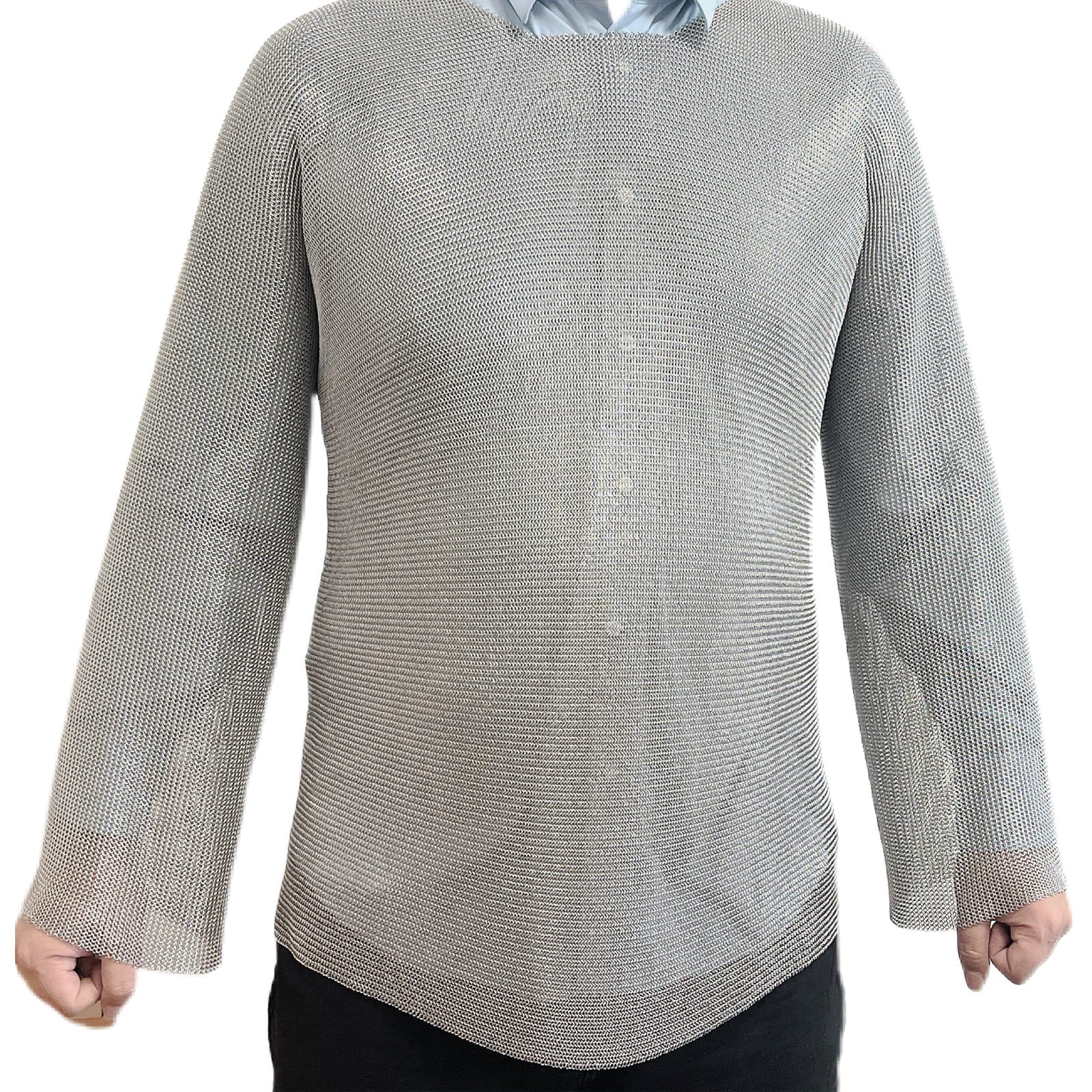 Chainmail Shirt Costume Armour Long Sleeve Shirt Medieval Chain Mail Replica Armor x-chainmail