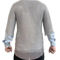Chainmail Shirt Stainless Steel Butted Half Sleeve Shirt Medieval Chain Mail Replica Armor x-chainmail