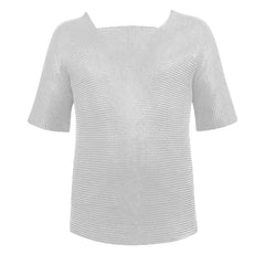 Chainmail Shirt Stainless Steel Butted Half Sleeve Shirt Medieval Chain Mail Replica Armor x-chainmail