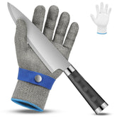 Cut Resistant Gloves | Safety Work Gloves Food Grade Stainless Steel Glove ANSI A9 x-chainmail