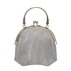 Fashion Chainmail Handbag – Stylish Metal Mesh Purse for Party & Daily Wear