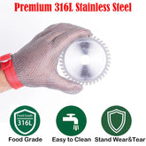 Chainmail Gloves for Butchers Cutting Meat Food Grade Stainless Steel Mesh x-chainmail