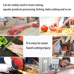 20cm Long Chainmail Meatl Glove Cutting Meat Level 5 Kitchen Cut Resistant Gloves x-chainmail