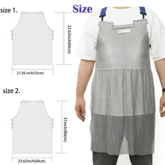 Chainmail Apron Anti-cutting Protective Apron Adjustable Strap x-chainmail