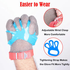 Chainmail Gloves for Butchers Cutting Meat Food Grade Stainless Steel Mesh x-chainmail