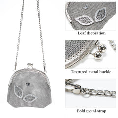 X-Chainmail Vintage Chainmail Mini Bag | Handmade Metal Mesh Purse, Shiny Evening Clutch, Designer Shoulder Handbag for Party & Night Out