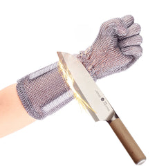 15cm Long Chainmail Meatl Glove Cutting Gloves Cut Proof Gloves Cut Resistant Gloves x-chainmail