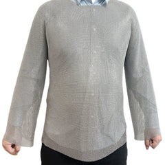 Chainmail Shirt Costume Armour Long Sleeve Shirt Medieval Chain Mail Replica Armor