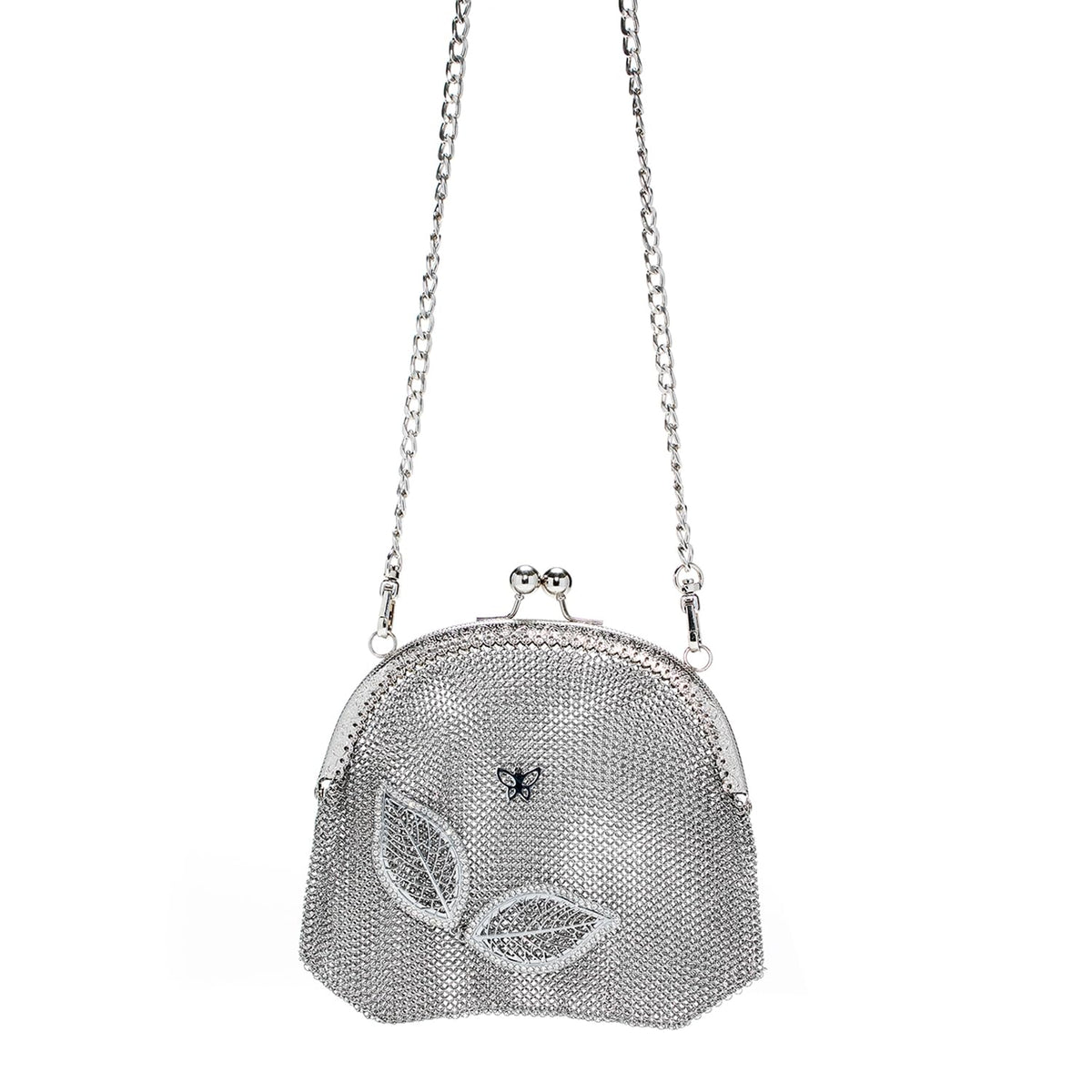 X-Chainmail Vintage Chainmail Mini Bag | Handmade Metal Mesh Purse, Shiny Evening Clutch, Designer Shoulder Handbag for Party & Night Out