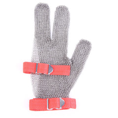 Stainless Steel Mesh Gloves for Cutting Chains Cut Proof Gloves Fabric Wristband