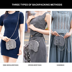 X-Chainmail Vintage Chainmail Mini Bag | Handmade Metal Mesh Purse, Shiny Evening Clutch, Designer Shoulder Handbag for Party & Night Out