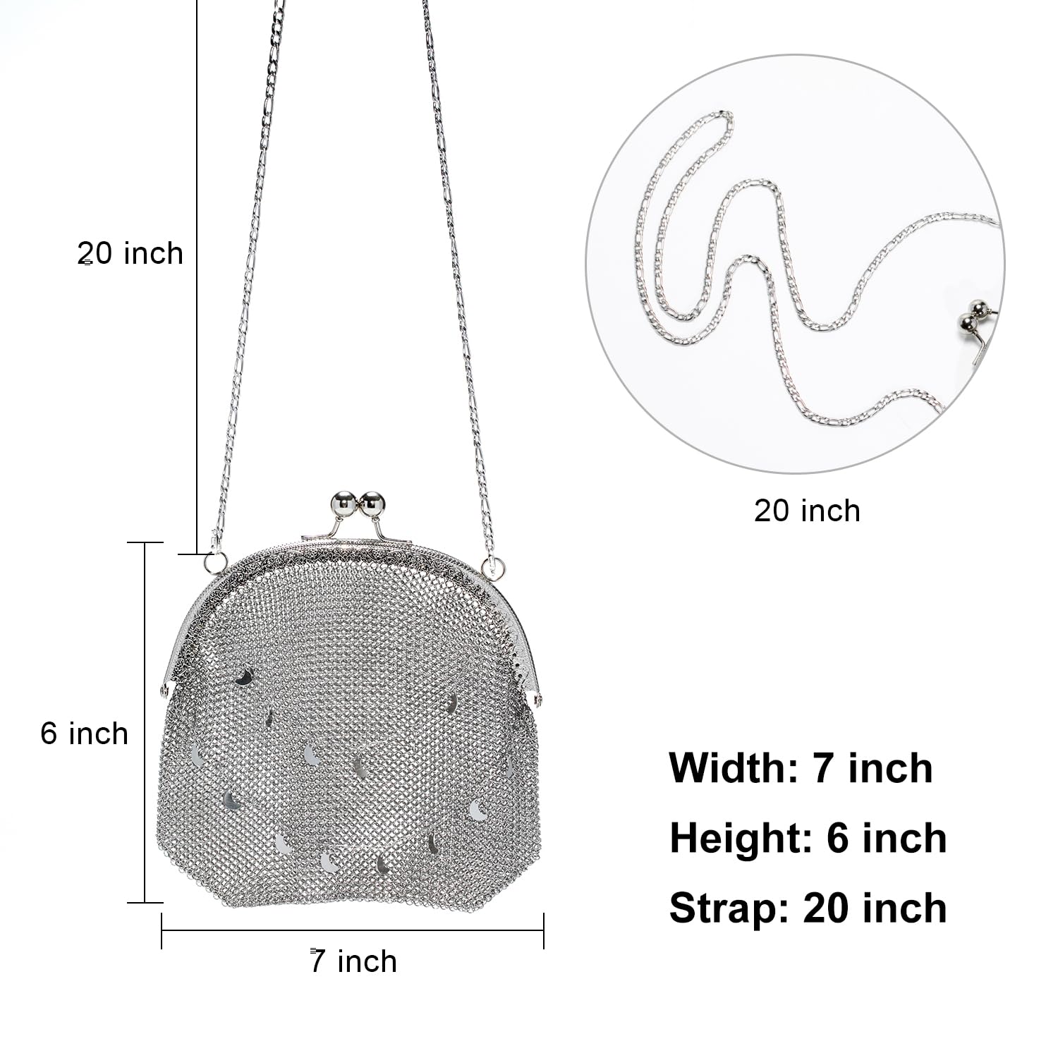 Chainmail Mini Bag – Metallic Mesh Purse for Party, Banquet & Date Night