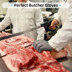 Chainmail Cut Resistant Gloves Butcher Stainless Chain Link Gloves Steel Wristband x-chainmail